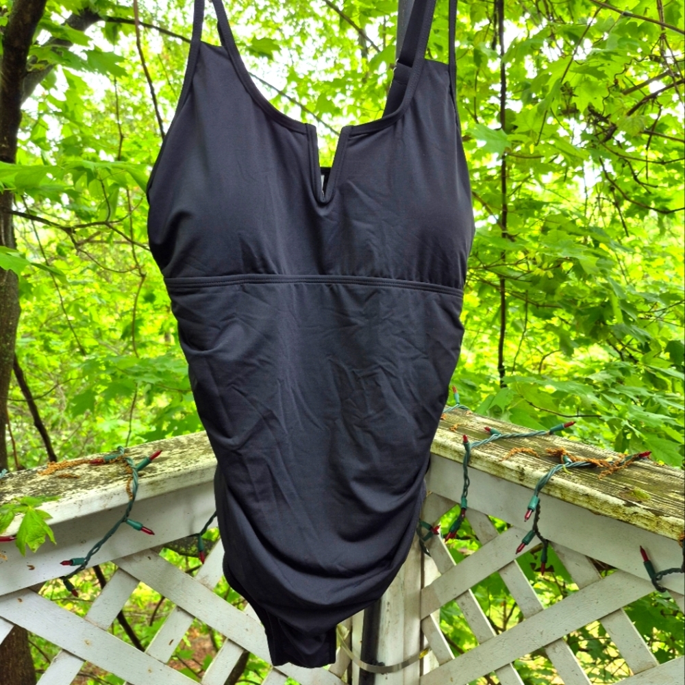 Black One-Piece Swimsuit